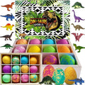 Bath Bombs for Kids with Surprise Inside - 12 Dinosaur Bath Bombs with Toys, Organic Colorful Bubble Bath Fizzies, Dino Egg Bath Bomb w/Rich Bubbles, Stocking Stuffers Christmas Gifts for Kids, Boys