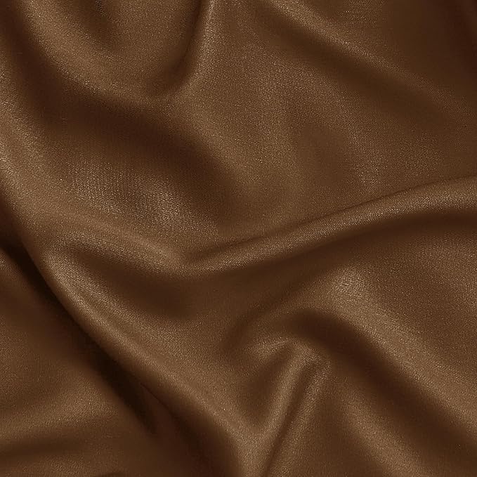Bedsure Queen Sheet Set, Rayon Derived from Bamboo, Cooling Sheets, Breathable & Soft, Deep Pocket Up to 16 Inches, Hotel Luxury Silky Bedding for Hot Sleepers, Brown