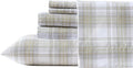 Wrangler - Twin Bed Sheets, Ultra-Soft & Lightweight Bedding with Matching Pillowcase, Lightweight Bed Set for All Season Comfort, Oeko-Tex Certified (Dayton Valley Plaid Beige)