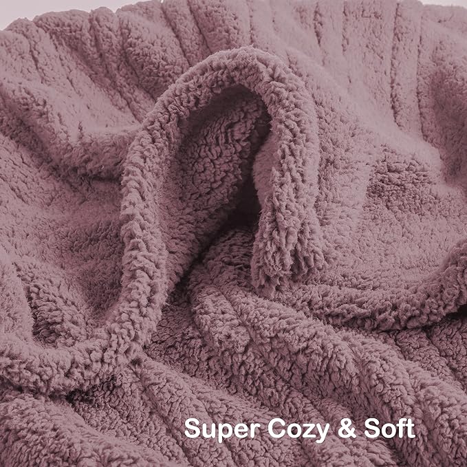 Electric Heated Blanket 6 Heating Settings & 10H Auto Off Full 72×84 Double Sided Plush Sherpa Ultra-Soft Warm Thick, Machine Washable, Fast Heating, Home Office Berry Purple