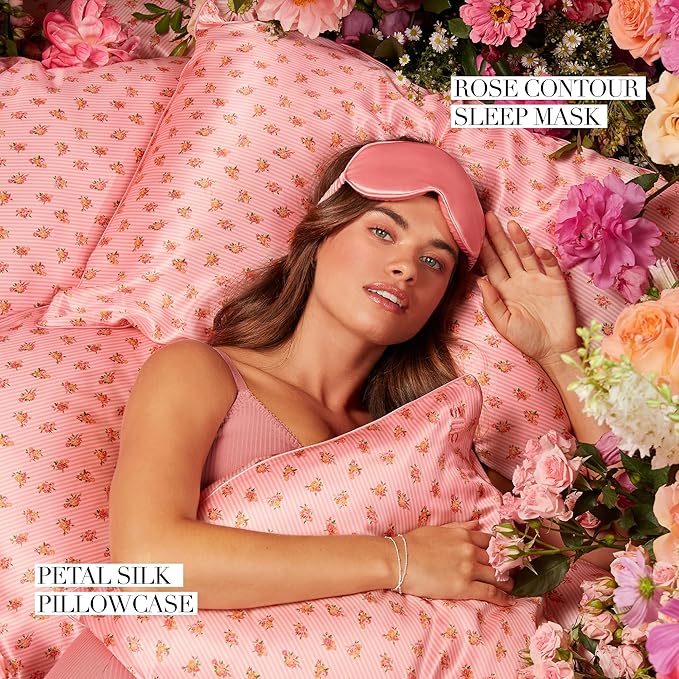 slip The Original Queen Pure Silk Pillow Case - 100% Pure 22 Momme Mulberry Silk - Queen Size Standard Pillow Case - Anti-Aging, Anti-BedHead, Anti-Sleep Crease, Petal (20" x 30")