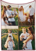Ships Next Day, Custom Blanket with Picture - Printed in USA, Personalized Photo Blanket (Sherpa – 60x80)