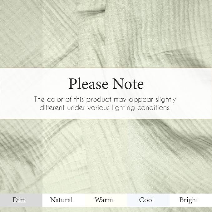 Salt Earth 100% Cotton Muslin Throw Blanket Gauze Blanket 55"X75" Twin, 4 Layered for Couch, Bed, Living Room, Home, Lightweight & All Season Blankets & Throws, Easy wash, Skin Friendly (Sea Foam)
