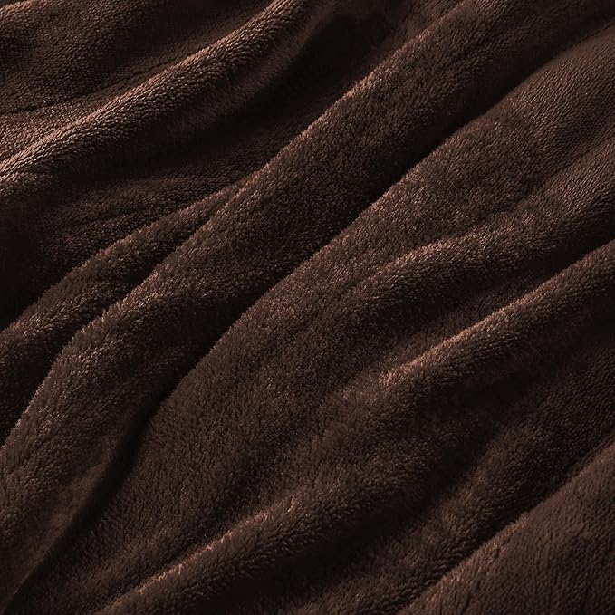 Electric Heated Blanket Full Size 72”x84”,Cozy Soft Warmth with 5 Heating Settings 10 Hours Auto-Off, Long Cord Energy-Saving, for Bed, Fast Heating Machine Washable, Dark Brown