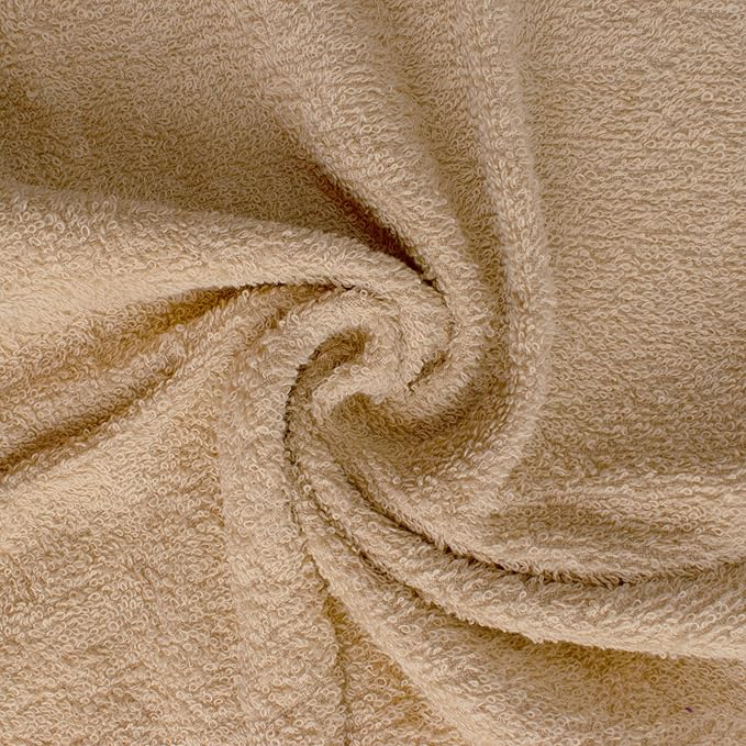 Basic Hand Towels 16x26 Inches – Pack of 24 – Beige Color – Soft and Absorbent Multipurpose Cotton Towels for Bathroom, Spa, Gym, Salon, Hotel, and Everyday Use