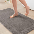 Madison Park Splendor Reversible 100% Cotton Tufted Bathroom Rug-3000 GSM Hotel Quality Luxurious Plush Medium Pile Bath Mat Absorbent, Quick Dry, Shower Room Décor, 20x30 Charcoal