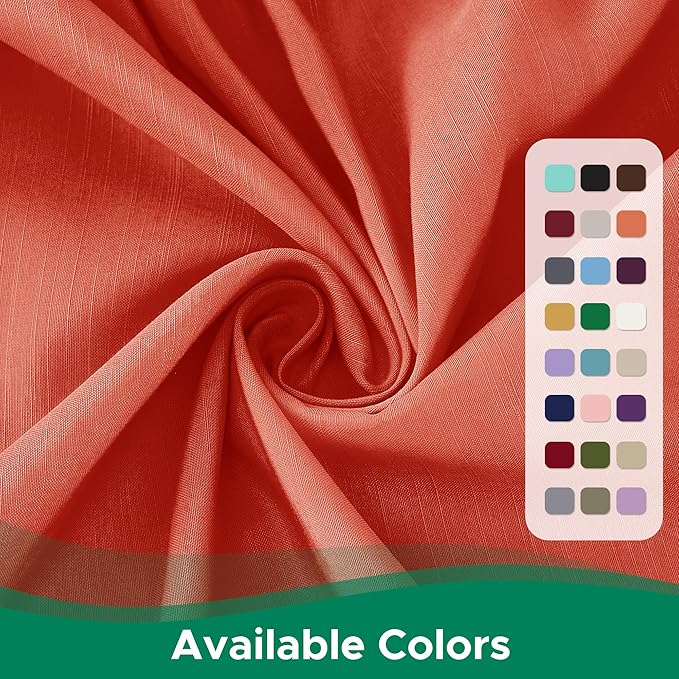 Biscaynebay Wrap Around Bed Skirts with Adjustable Belts for Twin & Twin XL Beds 15" Drop, Coral Elastic Dust Ruffles with Adjustable Belts Silky Luxrious Fabric Machine Washable
