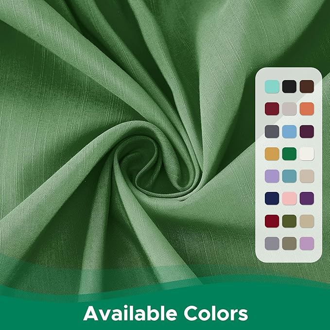 Biscaynebay Wrap Around Bed Skirts for King & Cal King Beds 18" Drop, Sage Adjustable Elastic Dust Ruffles Easy Fit Wrinkle Resistant Silky Luxurious Fabric Machine Washable