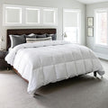 Gray Eagle Oversized King Comforter 120x120 – Extra Large Synthetic Down Alternative Comforter – Ultra Soft Microfiber, All-Season, Lightweight & Fluffy – Hotel-Quality, Machine Washable, White