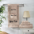 Personalized Towels - Customized Turkish Cotton Towel Set, Monogrammed Towels with Initials, Name & Embroidery, Idea or Weddings, Bridal Showers, Anniversaries, Housewarming, and New Home