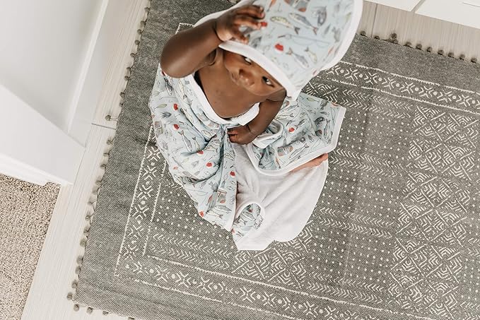 Copper Pearl Hooded Bath Towels Premium Knit/Terry Cloth Baby Towels with Hood, Pockets, and Cool Designs - Great to Gift and Make Bath Time Fun - Baby Bath Towel, Trout