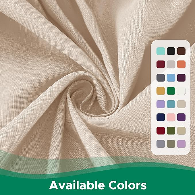 Biscaynebay Wrap Around Bed Skirts for King & Cal King Beds 16" Drop, Sand Adjustable Elastic Dust Ruffles Easy Fit Wrinkle Resistant Silky Luxurious Fabric Machine Washable