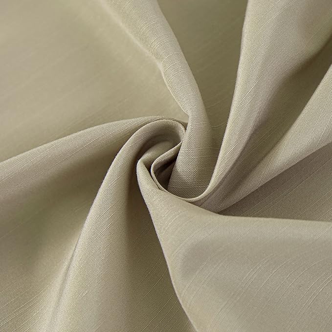 Biscaynebay Wrap Around Bed Skirts for King & Cal King Beds with 21" Drop, Camel Grey Adjustable Elastic Dust Ruffles Easy Fit Wrinkle Resistant Silky Luxurious Fabric Machine Washable