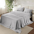 URBANHUT 100% Egyptian Cotton Sheets - 1000 Thread Count Twin Silver Grey Sheet Set (3Pc), Long Staple Cotton Sheets, All Season Sateen Weave, Luxury Hotel Twin Bedsheets,16" Deep Pocket