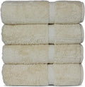 Chakir Turkish Linens 100% Cotton Premium Turkish Towels for Bathroom | 27'' x 54'' (4-Piece Bath Towels - Beige)