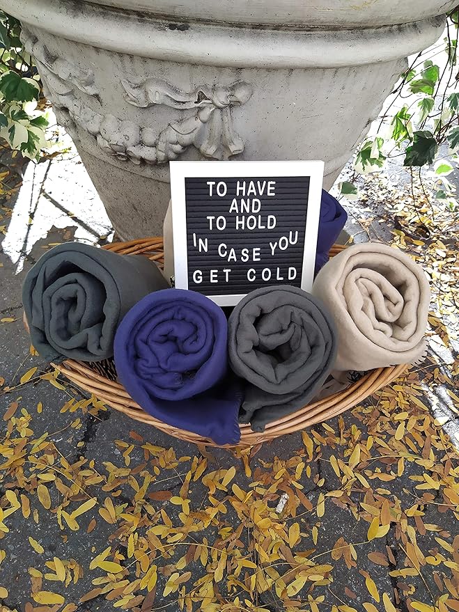 (24 Pack) Bulk Fleece 50x60 Throw Blankets for Wedding Favors, Homeless Women, Men, Homes, Bed, Sofa, Couch, Office, Pet Blankets, Travel | Soft Warm Lightweight Throw Blankets in Bulk (Navy)