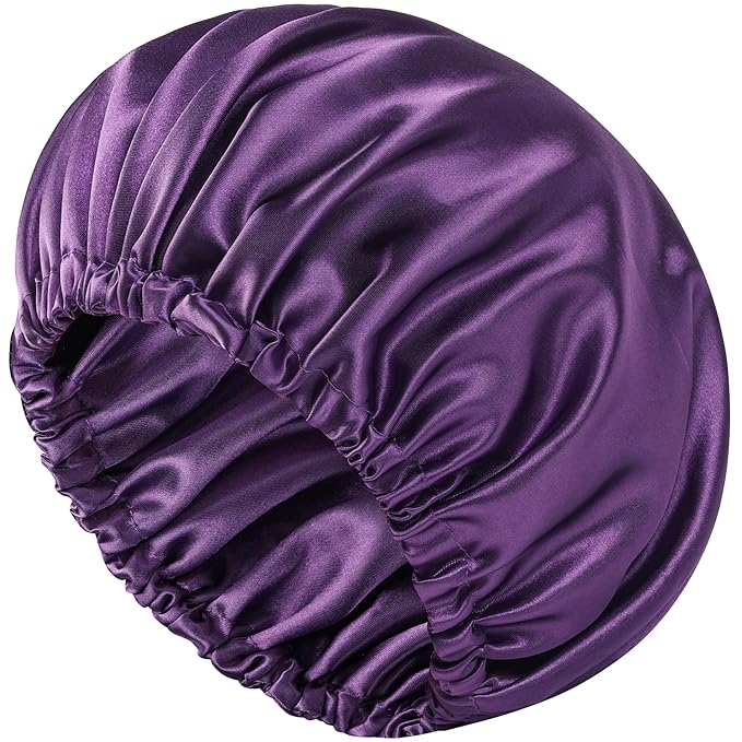 Satin Bonnet Double Layer Silk Bonnet for Sleeping Women Hair Care for Natural Curly