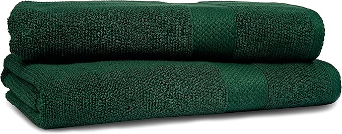 MAURA Premium Bath Sheets 100% Cotton 35x70 Oversized Ultra Absorbent Quick Dry Soft Towel Set for Bathroom Extra Large Bath Towels, Midnight Green