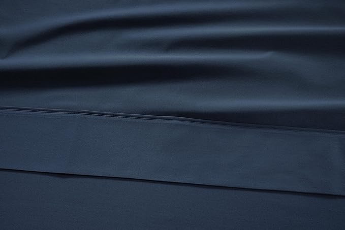 LANE LINEN 100% Cotton Sheets King Size – 450 Thread Count King Size Bed Sheets, Hotel Luxury Soft Silky Sateen Weave, Durable for Year Round Use, Fully Elasticized 15" Deep Pocket – Estate Blue