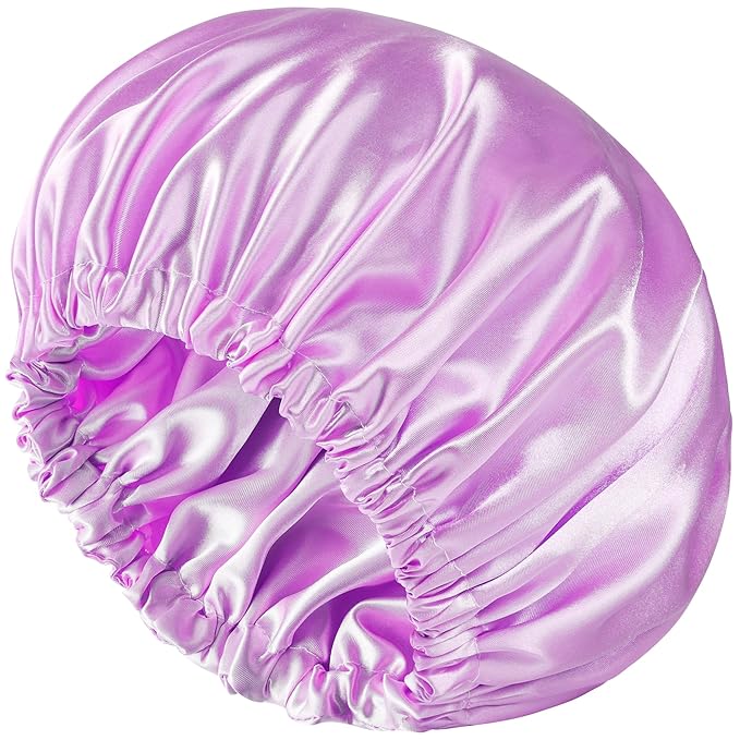 Satin Bonnet Double Layer Silk Bonnet for Sleeping Women Hair Care for Natural Curly