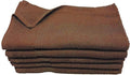 Towel Supercenter 16X27 Cotton Hand Towels (24Pack) for Hair, Nail, Tanning Salons, Golf Courses (Dark Brown)