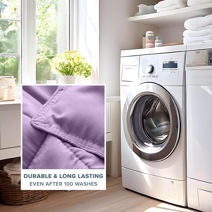 Bare Home Comforter Set - Extra Long Size - Ultra-Soft - Goose Down Alternative - Premium 1800 Series - All Season Warmth (Twin/Twin XL, Lavender)