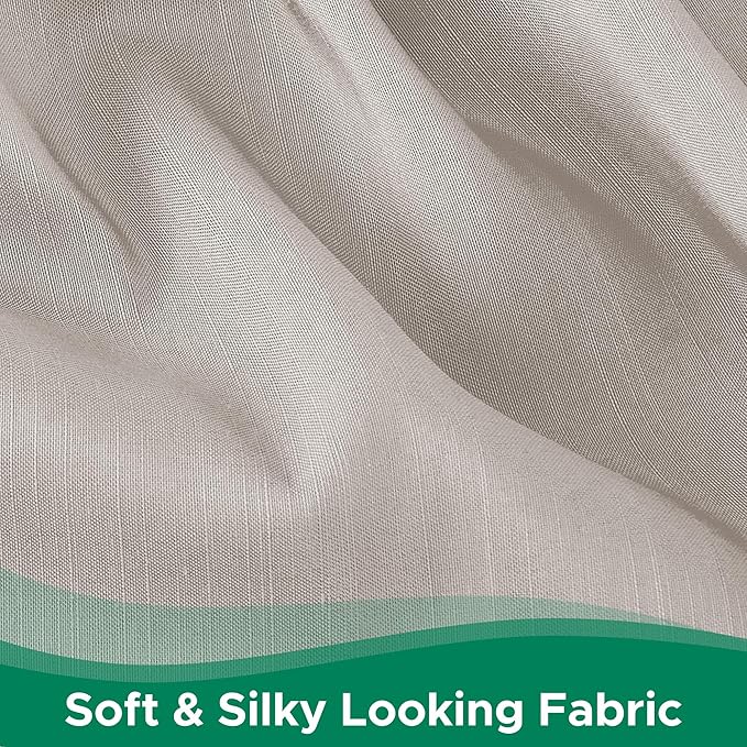 Biscaynebay Wrap Around Bed Skirts for King & Cal King Beds 14" Drop, Camel Grey Adjustable Elastic Dust Ruffles Easy Fit Wrinkle Resistant Silky Luxurious Fabric Machine Washable