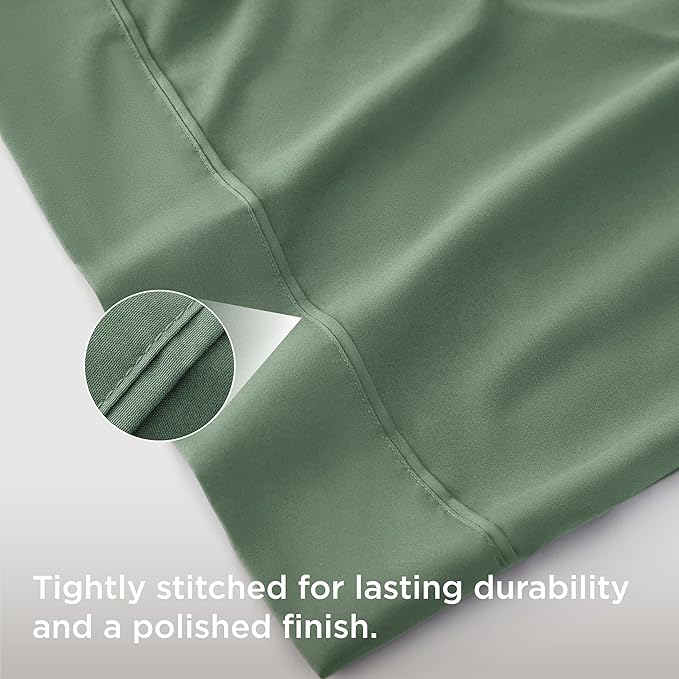Bedsure Body Pillow Case Cover - Sage Green Brushed Microfiber Long Pillow Cases, Ultra Soft and Cozy Body Pillowcase with Envelope Closure, Wrinkle, Fade and Stain Resistant, 1 Pack, 20x54 Inches