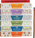 Cleansing Incense Sticks Variety Pack - 6 Masala Incenses - White Sage, Lavender, Myrrh, Copal Mexico & Palo Santo Incense Sticks | Inciensos para Sacar Malas Energias