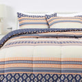 Amazon Basics Lightweight Microfiber Comforter Sets, 3-Pieces, Geometrics, Full/Queen
