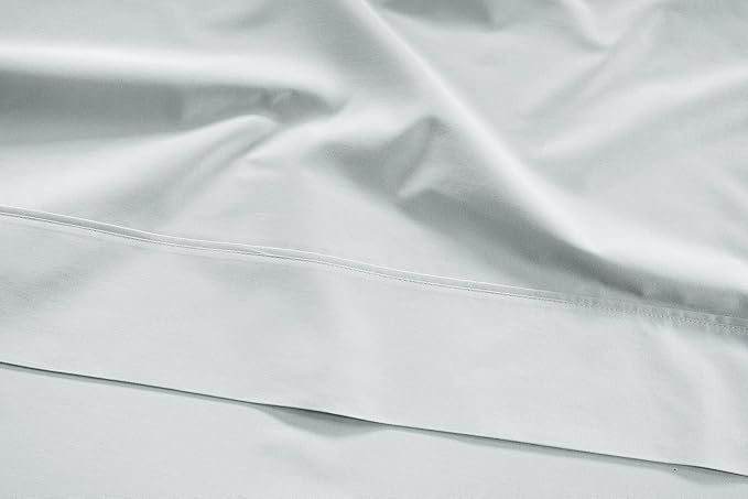 LANE LINEN 100% Cotton Sheets - 450 Thread Count, 3 Pc, Long Staple Twin XL Soft Satin, Bedding, Breathable Cooling Sheets- Ballad Blue
