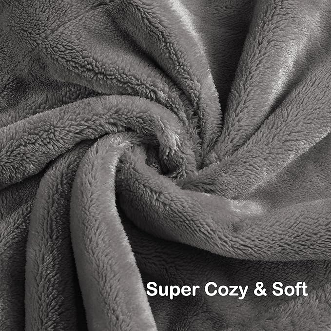 Electric Heated Blanket Full Size 72"x84", 5 Heating Levels & 10 Hours Auto Off, Single Control, Cozy Large Oversized, Cozy for Bed, Sofa, & Office, Machine Washable, Light Gray