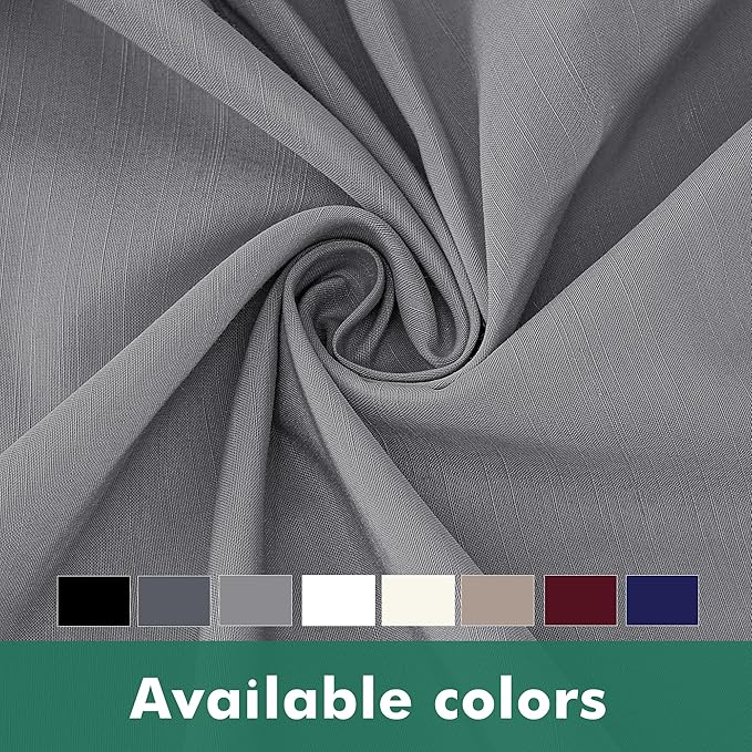 Biscaynebay Wrap Around Bed Skirts with Split Corners for King Beds 15 inch Drop, Silver Grey Adjustable Elastic Dust Ruffles Easy Fit Wrinkle Resistant Silky Luxurious Fabric Machine Washable