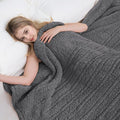 Electric Heated Blanket 6 Heating Settings & 1-10H Auto Off Twin 62×84 Double Sided Plush Sherpa Ultra-Soft Warm Thick, Machine Washable, Fast Quick Heating, Home Office Dark Gray