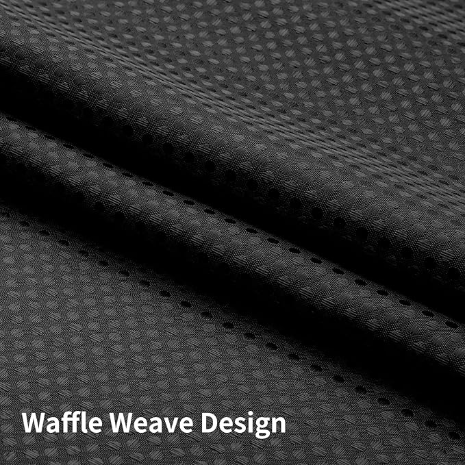 Colorful Star Small Stall Shower Curtain with Snap in Fabric Liner, Waffle Weave No Hook Shower Curtains with Mesh Top Window, Hotel Style Waterproof Bathroom Curtain Set, 36 x 75 Inch, Black