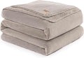 UGG Plush Full/Queen Blanket, Fleece Fluffy Blanket for Bed, Luxury Cozy Oversized Throw for Couch, Washable Hypoallergenic Bedding Queen Size, 90" x 90", Seal Grey (Whitecap)
