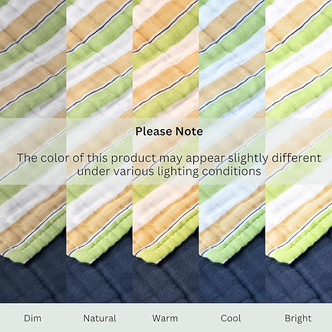 Salt Earth 100% Cotton Muslin Blanket, Gauze Blanket 55"X75" Twin, 6 Layered for Couch, Bed, Living Room, Home, Lightweight & All Season Blankets & Throws, Easy wash, Skin Friendly (Dress Blue/Print)