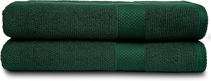 MAURA Premium Bath Sheets 100% Cotton 35x70 Oversized Ultra Absorbent Quick Dry Soft Towel Set for Bathroom Extra Large Bath Towels, Midnight Green
