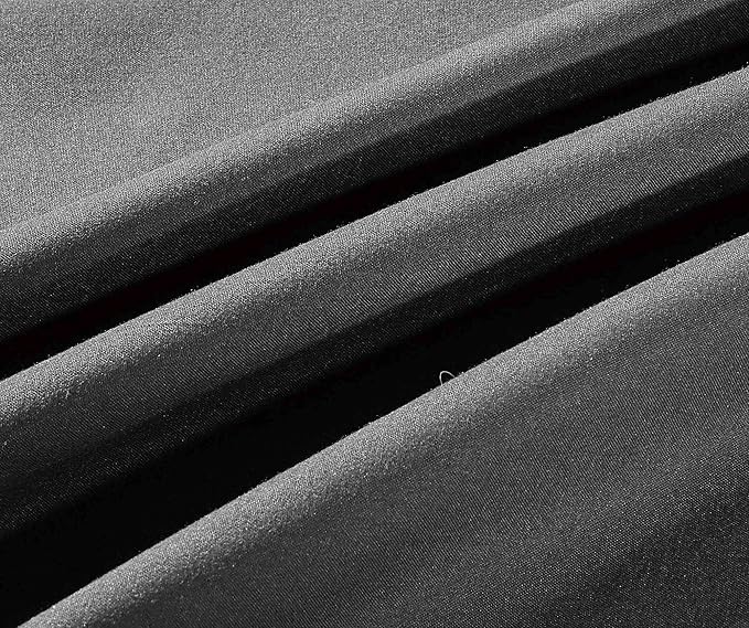 Sheets & Beyond Wrap Around Solid Microfiber Luxury Hotel Quality Fabric Bedroom Gathered Ruffled Bedding Bed Skirt 14 Inch Drop (King, Charcoal)
