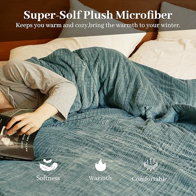 Electric Blanket Full Size 72''X84'' - Heated Blanket with Single Control Fast Heating 9 Heating Levels & 10 Hours Auto Off,ETL Certified Machine Washable (Green)