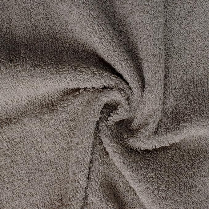 Basic Hand Towels 16x26 Inches – Pack of 24 – Grey Color – Soft and Absorbent Multipurpose Cotton Towels for Bathroom, Spa, Gym, Salon, Hotel, and Everyday Use
