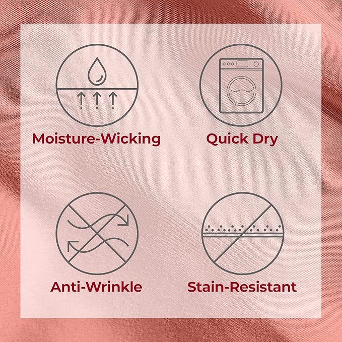 Mellanni Twin XL Sheets Set - 3 PC Iconic Collection Bedding - Hotel Luxury, Extra Soft, Cooling Bed Sheets - Wrinkle, Fade, Stain Resistant (Twin Extra Long, Coral)