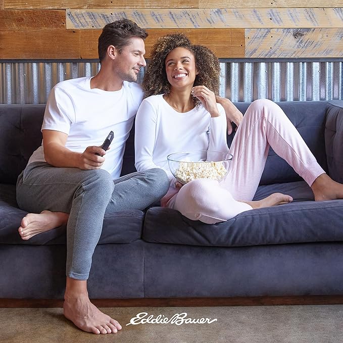 Eddie Bauer Women’s Pajama Set – 3 Piece Sleepwear Set - Bathrobe, T-Shirt, and Lounge Pants Set for Women (S-XXL)