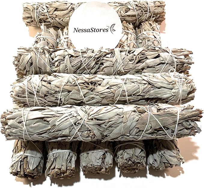 NessaStores - California White Sage Smudge Incense 9" Bundle #JC-139 (12 pcs)