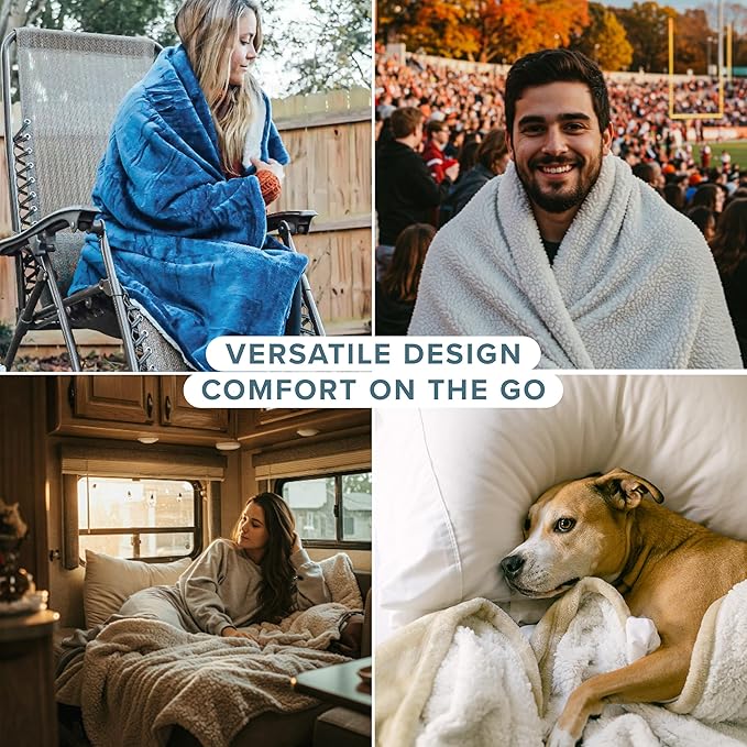 Bare Home Sherpa Fleece Blanket - Twin/Twin Extra Long - Blanket for Bed, Sofa, and Couch - Warm & Lightweight - Fluffy & Soft - Reversible (Twin/Twin XL, Cream)