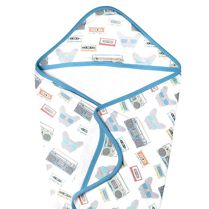 Copper Pearl Premium Knit Hooded Bath Towel with Terry Cloth Interior Bruno