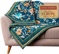 Maison d' Hermine Throw Blanket for Couch Lightweight Soft Warm Breathable Cotton Throw Blankets for Bed Girls Boys Women Men Sofa Travel Living Room Chair Bedding (50"x60", Luxury Loft - Dark Teal)