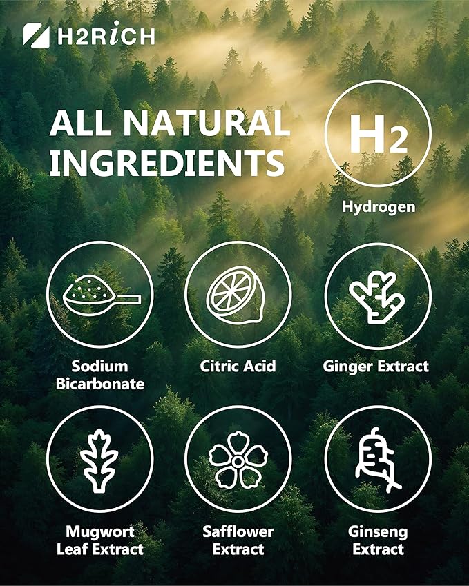 Hydrogen Foot Soak Effervescent Tablets 3 Pack | Ginger & Mugwort Herb Foot Bath, Relaxing Spa Pedicure Care | Improves Circulation, Soothes Tired Feet, Softens Calluses, Controls Odor