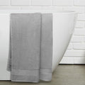 100% Organic Zero-Twist Cotton Towel - Luxury Bath Towel - Ultra Soft & Plush 700GSM Long-Staple Cotton (Pewter Grey)