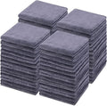 Shimeyao Bleach Proof Towels Microfiber Absorbent Resistant Hair Hand Towels Bulk Quick Dry for Barber Gym Bath Spa Shaving(50 Pack,Grey,Classic)